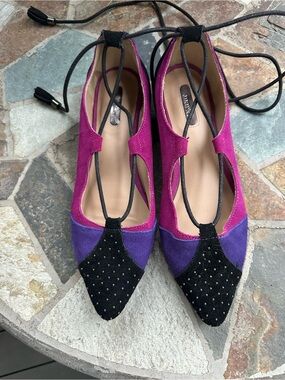 Mark brand "Swiftie" colorblock suede flats size 9